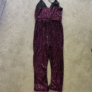 ERAS midnight purple sequin romper! Size L